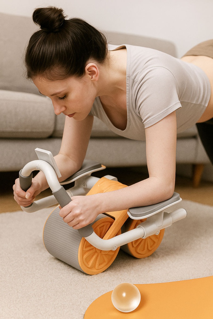 Rueda Abdominal Con Ayuda De Rebote