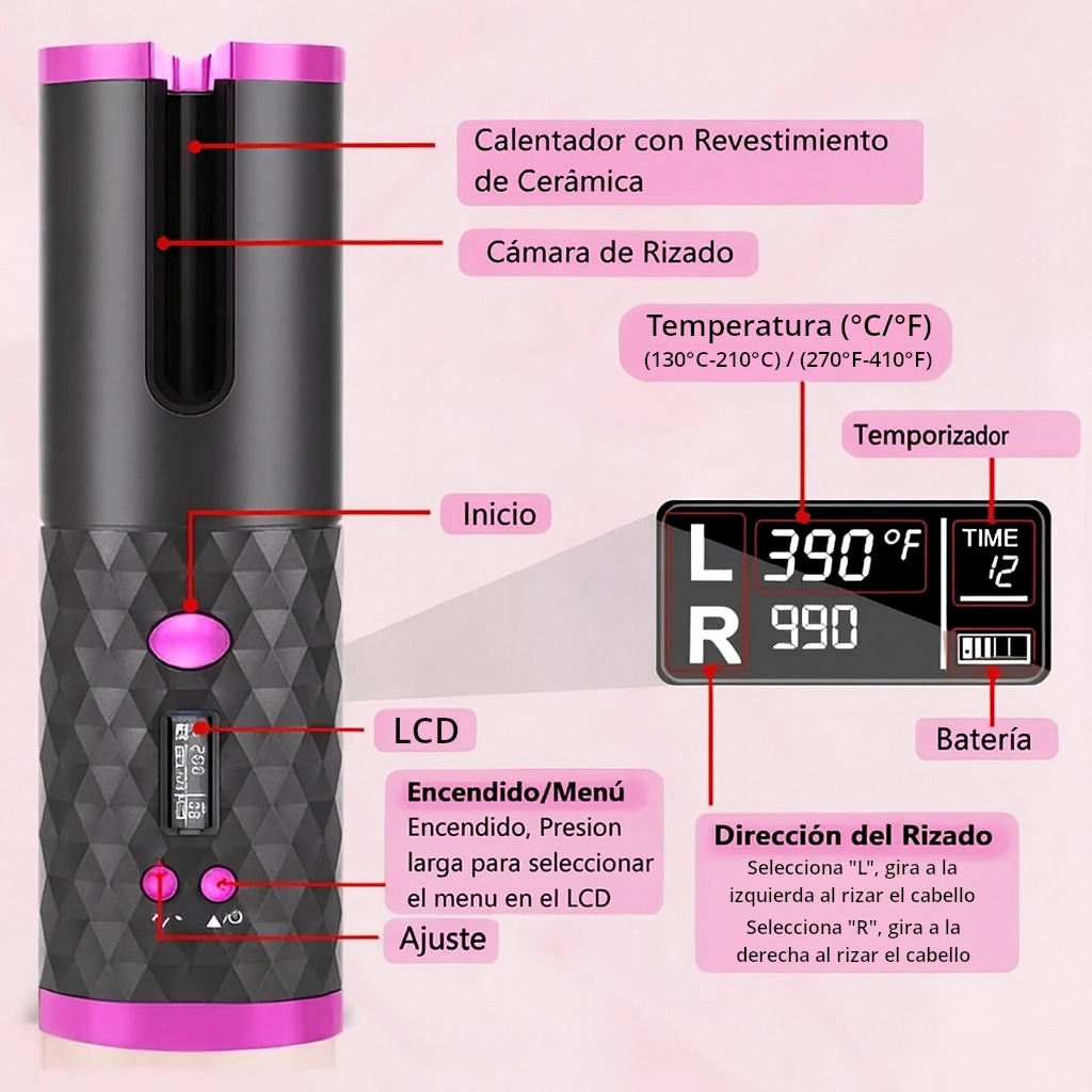 Rizador Eléctrico Ondas Perfectas