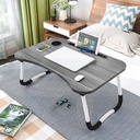 Mesa Plegable PC con Portavasos