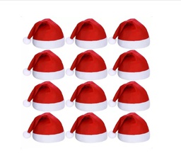 Pack 6 Gorros De Navidad Viejo Pascuero